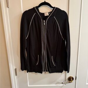 Black Zip-Up Hoodie